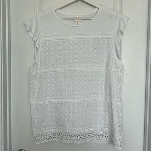 H&M cute summer top white size XL
